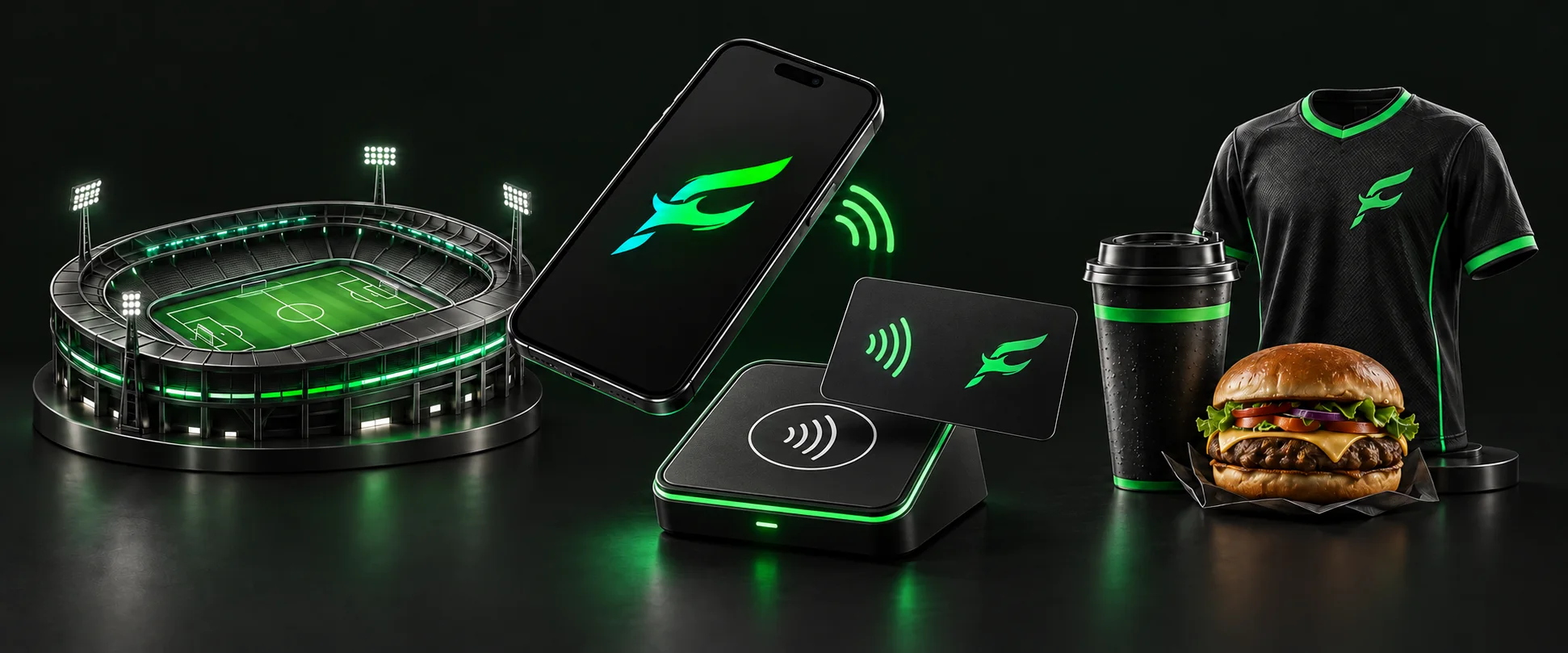 ultrafan Cashless Venue System — pay by phone or card at the stadium for food, drinks and merchandise